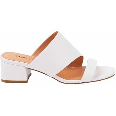 CHATTAWAK Femme Mule Alix Blanc, 38 - Publicité CHATTAWAK Femme Mule Alix Blanc, 38 - Publicité