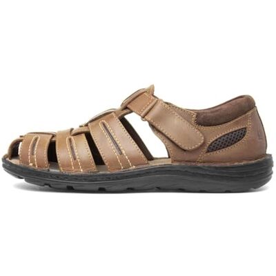 Hush Puppies Albert Sandales d'été pour Homme, Peau, 43 EU - Publicité Hush Puppies Albert Sandales d'été pour Homme, Peau, 43 EU - Publicité