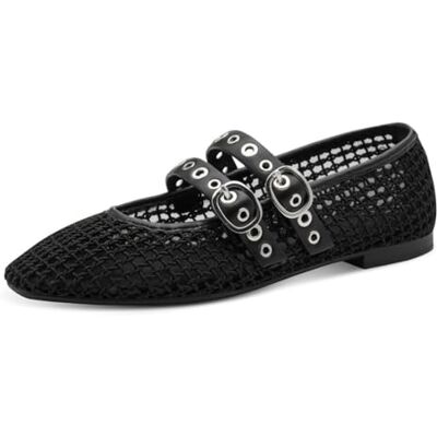 Tamaris Femme Ballerine avec bride plate noir 40 EU - Publicité Tamaris Femme Ballerine avec bride plate noir 40 EU - Publicité