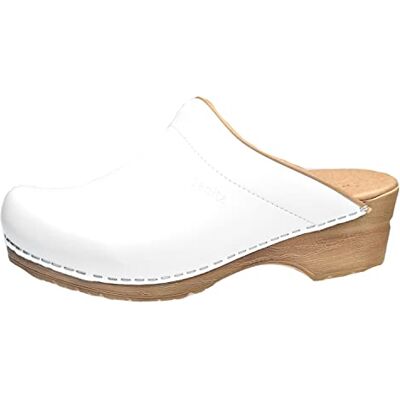Sanita Sandra Sabots Ouvert Produit Original Fabriqué à la Main pour Femme Assise Plantaire de Forme Anatomique avec Mousse Souple Blanc 37 EU - Publicité Sanita Sandra Sabots Ouvert Produit Original Fabriqué à la Main pour Femme Assise Plantaire de Forme Anatomique avec Mousse Souple Blanc 37 EU - Publicité