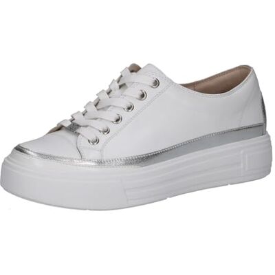 Caprice Baskets à Plateforme Femme en Cuir à Lacets, Blanc (White Nappa Co), 40,5 EU - Publicité Caprice Baskets à Plateforme Femme en Cuir à Lacets, Blanc (White Nappa Co), 40,5 EU - Publicité