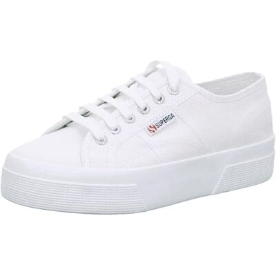 Superga Mixte 2740 Platform Plat Oxford, Blanc, 35.5 EU - Publicité Superga Mixte 2740 Platform Plat Oxford, Blanc, 35.5 EU - Publicité