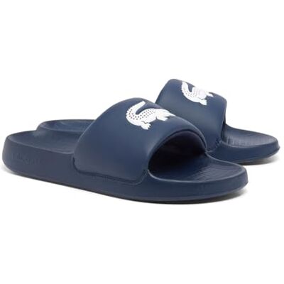 Lacoste Sandales Serve Slide 1.0 pour homme, NVY/WHT, 42 EU - Publicité Lacoste Sandales Serve Slide 1.0 pour homme, NVY/WHT, 42 EU - Publicité