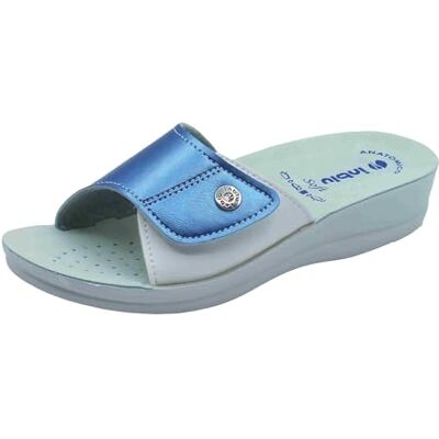 inblu Chaussons pour femme en cuir synthétique avec fermeture à déchirure et compensée basse, denim, 35 EU - Publicité inblu Chaussons pour femme en cuir synthétique avec fermeture à déchirure et compensée basse, denim, 35 EU - Publicité