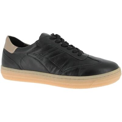 Andrea Conti Baskets Basses Freya pour Femme, Noir doré Gum Clair, 38 EU - Publicité Andrea Conti Baskets Basses Freya pour Femme, Noir doré Gum Clair, 38 EU - Publicité