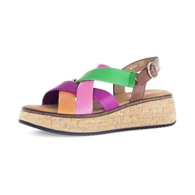 Gabor Sandales à lanières pour femme, Carot Pink Green Camel 25, 40 EU - Publicité Gabor Sandales à lanières pour femme, Carot Pink Green Camel 25, 40 EU - Publicité