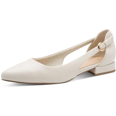 MARCO TOZZI Ballerines Femme Semelle intérieure Feel Me Souple Doublure Douce Vegan Pointu, Beige (Cream), 38 EU - Publicité MARCO TOZZI Ballerines Femme Semelle intérieure Feel Me Souple Doublure Douce Vegan Pointu, Beige (Cream), 38 EU - Publicité