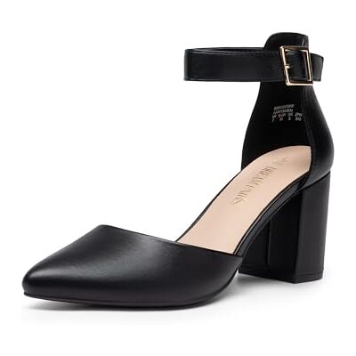 DREAM PAIRS Escarpins Femme Petit Talon Bout Pointu, Chaussures à Talon Confort Chic pour Mariage, Bureau ou Soirée – Talon 7,5 cm,Size 41,Noir-PU,SDPU2430W - Publicité DREAM PAIRS Escarpins Femme Petit Talon Bout Pointu, Chaussures à Talon Confort Chic pour Mariage, Bureau ou Soirée – Talon 7,5 cm,Size 41,Noir-PU,SDPU2430W - Publicité