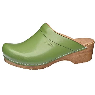 Sanita Sandra Sabots Ouvert Produit Original Fabriqué à la Main pour Femme Assise Plantaire de Forme Anatomique avec Mousse Souple Vert 42 EU - Publicité Sanita Sandra Sabots Ouvert Produit Original Fabriqué à la Main pour Femme Assise Plantaire de Forme Anatomique avec Mousse Souple Vert 42 EU - Publicité