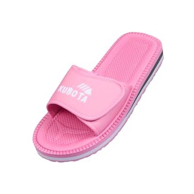 Kubota Claquettes à scratch Femme – Sandales été – Claquettes avec fermeture auto-agrippante – Chaussures pour piscine et plage – Chaussons – Rose poudré – 40 - Publicité Kubota Claquettes à scratch Femme – Sandales été – Claquettes avec fermeture auto-agrippante – Chaussures pour piscine et plage – Chaussons – Rose poudré – 40 - Publicité