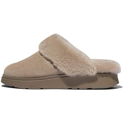 Fitflop Gen-ff Pantoufles en daim à col en peau de mouton pour femme, taupe, 40 EU - Publicité Fitflop Gen-ff Pantoufles en daim à col en peau de mouton pour femme, taupe, 40 EU - Publicité