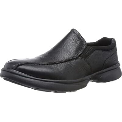 Clarks Mocassins Bradley pour Homme, Blk Tumbled Lea, 8 UK Wide - Publicité Clarks Mocassins Bradley pour Homme, Blk Tumbled Lea, 8 UK Wide - Publicité