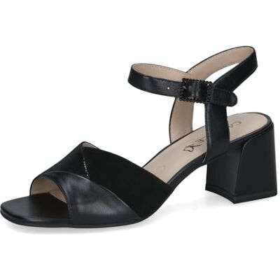 CAPRICE sandale femme à talon en cuir, Noir (BLACK COMB), 39 EU - Publicité CAPRICE sandale femme à talon en cuir, Noir (BLACK COMB), 39 EU - Publicité