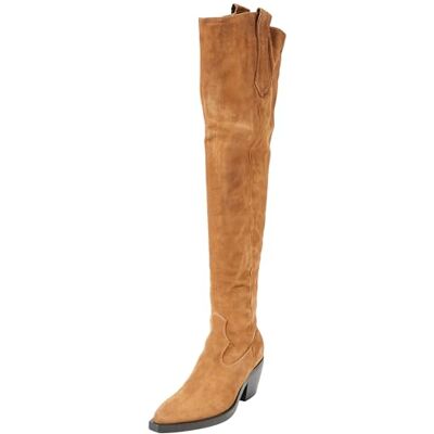 Pinko Strauss TEXANO CUISSARD Suede, Bottes Western Femme, L15_Marron Tabac, 35 EU, L15 Marron tabac, 35 EU - Publicité Pinko Strauss TEXANO CUISSARD Suede, Bottes Western Femme, L15_Marron Tabac, 35 EU, L15 Marron tabac, 35 EU - Publicité