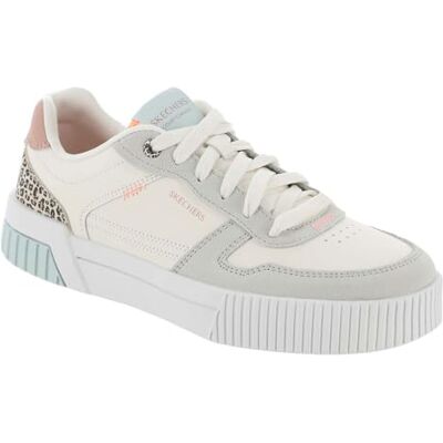 Skechers Court Classics Jade Feline Instinct pour Femme, Naturel/Multicolore, 35 EU - Publicité Skechers Court Classics Jade Feline Instinct pour Femme, Naturel/Multicolore, 35 EU - Publicité