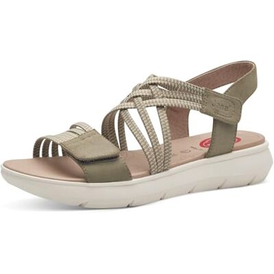 Jana Coshy Sandales Femme Plates avec Fermeture Velcro Vegan, Sage, 41 EU - Publicité Jana Coshy Sandales Femme Plates avec Fermeture Velcro Vegan, Sage, 41 EU - Publicité