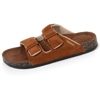 Isotoner Chaussons pantoufles Mules ouvertes homme ultra confortables, 41, camel - Publicité Isotoner Chaussons pantoufles Mules ouvertes homme ultra confortables, 41, camel - Publicité