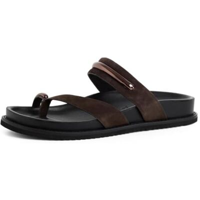 Tamaris Femme mule à semelle intérieure cuir plate brun 42 EU - Publicité Tamaris Femme mule à semelle intérieure cuir plate brun 42 EU - Publicité