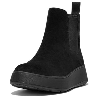 Fitflop Bottines Chelsea plates en daim F-Mode pour femme, tout noir, 40 EU - Publicité Fitflop Bottines Chelsea plates en daim F-Mode pour femme, tout noir, 40 EU - Publicité