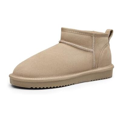 DREAM PAIRS Bottes de Neige pour Femmes Confortable Bottes Hiver Antidérapante et Durable Mini-Botte FuzzyClassic,Size 41.5,Sable,SDSB2405W - Publicité DREAM PAIRS Bottes de Neige pour Femmes Confortable Bottes Hiver Antidérapante et Durable Mini-Botte FuzzyClassic,Size 41.5,Sable,SDSB2405W - Publicité