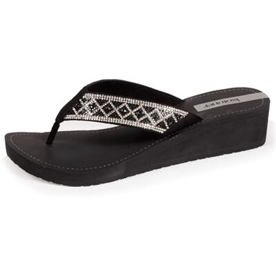 Isotoner Tongs femme à talon de 4 cm, ultra confortables, 36, noir - Publicité Isotoner Tongs femme à talon de 4 cm, ultra confortables, 36, noir - Publicité