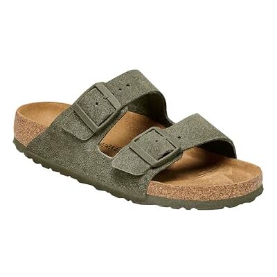Birkenstock Sandales En Daim Kaki Thym En Cuir Suédé Arizona EUR 44 - Publicité Birkenstock Sandales En Daim Kaki Thym En Cuir Suédé Arizona EUR 44 - Publicité