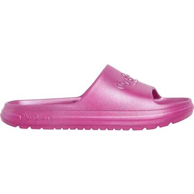 Pepe Jeans Femme Beach Slidemet W Chaussures, Rose Rose, 40 EU - Publicité Pepe Jeans Femme Beach Slidemet W Chaussures, Rose Rose, 40 EU - Publicité