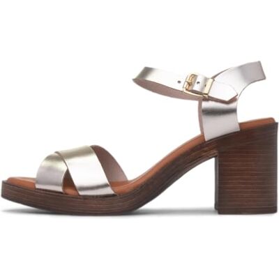 Hush Puppies Women's Georgia Ladies Heeled Sandals, doré, 36 EU - Publicité Hush Puppies Women's Georgia Ladies Heeled Sandals, doré, 36 EU - Publicité
