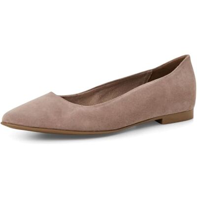 Tamaris Femme Ballerine cuir plate beige 36 EU - Publicité Tamaris Femme Ballerine cuir plate beige 36 EU - Publicité
