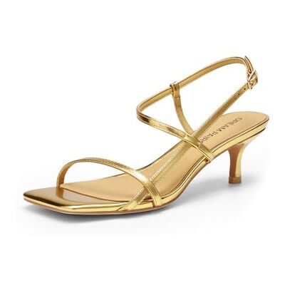 DREAM PAIRS Sandales Femme Talon Kitten Escarpins Femme Bout Carré Brides Croisées Bride Cheville Chaussures Ouvertes Talon Été Soirée Mariage Sortie Ville Vacances,Size 38,Or,SDHS25002W - Publicité DREAM PAIRS Sandales Femme Talon Kitten Escarpins Femme Bout Carré Brides Croisées Bride Cheville Chaussures Ouvertes Talon Été Soirée Mariage Sortie Ville Vacances,Size 38,Or,SDHS25002W - Publicité