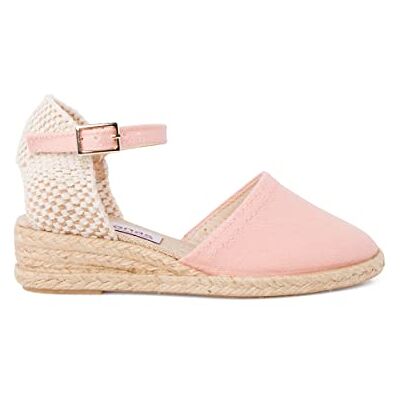 Pisamonas Espadrilles Compensées pour Fille Et Femme avec Boucle Taille 34 Couleur Rose Pâle - Publicité Pisamonas Espadrilles Compensées pour Fille Et Femme avec Boucle Taille 34 Couleur Rose Pâle - Publicité