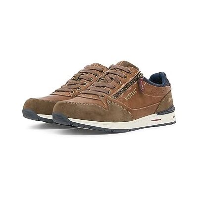 Mustang Homme Sneakers Basses, Marron (Hellbraun 333), 44 EU - Publicité Mustang Homme Sneakers Basses, Marron (Hellbraun 333), 44 EU - Publicité