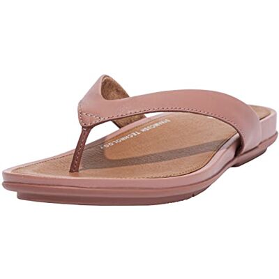 Fitflop Gracie Tongs en cuir Rose chaud 5 M (B) - Publicité Fitflop Gracie Tongs en cuir Rose chaud 5 M (B) - Publicité