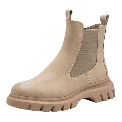 MARCO TOZZI Femme Chelsea-Stiefel Bottine, Taupe, 38 EU - Publicité MARCO TOZZI Femme Chelsea-Stiefel Bottine, Taupe, 38 EU - Publicité