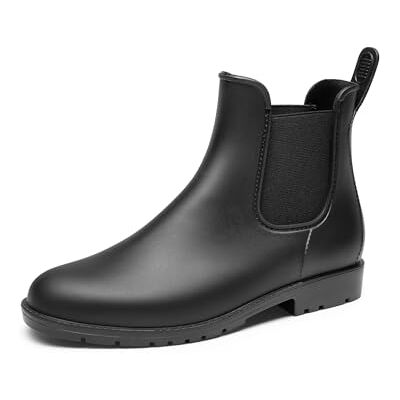 DREAM PAIRS Bottes de Pluie Chelsea pour Femmes Imperméables Bottines Antidérapante et Pratique,Size 41.5,Noir,SDRB2413W - Publicité DREAM PAIRS Bottes de Pluie Chelsea pour Femmes Imperméables Bottines Antidérapante et Pratique,Size 41.5,Noir,SDRB2413W - Publicité