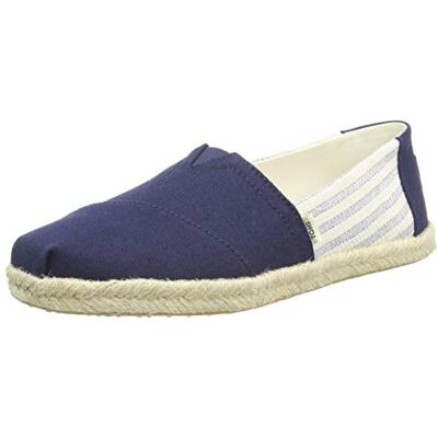 TOMS WOMEN ALPARGATA ROPE Navy University Stripes UK5 - Publicité TOMS WOMEN ALPARGATA ROPE Navy University Stripes UK5 - Publicité