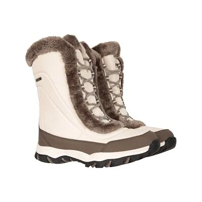 Mountain Warehouse Ohio Bottes de Neige pour Femme Chaussures Anti-Neige en Fausse Fourrure pour Femme, testées thermiquement à -20 °C, Isotherm Ski d'hiver Beige 40 - Publicité Mountain Warehouse Ohio Bottes de Neige pour Femme Chaussures Anti-Neige en Fausse Fourrure pour Femme, testées thermiquement à -20 °C, Isotherm Ski d'hiver Beige 40 - Publicité
