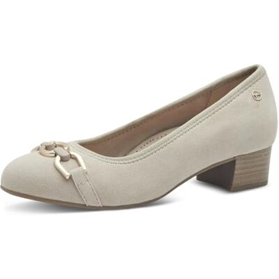 Tamaris Comfort Mary Jane femme cuir petit talon, Beige Suede, 39 EU - Publicité Tamaris Comfort Mary Jane femme cuir petit talon, Beige Suede, 39 EU - Publicité