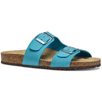 Geox Femme D BRIONIA L Sandale Plate, Lt Blue, 36 EU - Publicité Geox Femme D BRIONIA L Sandale Plate, Lt Blue, 36 EU - Publicité