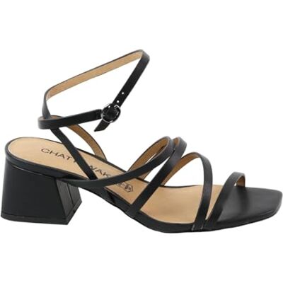 CHATTAWAK Femme Talon Confort Dessus Bride Kimberley Noir, 39 - Publicité CHATTAWAK Femme Talon Confort Dessus Bride Kimberley Noir, 39 - Publicité