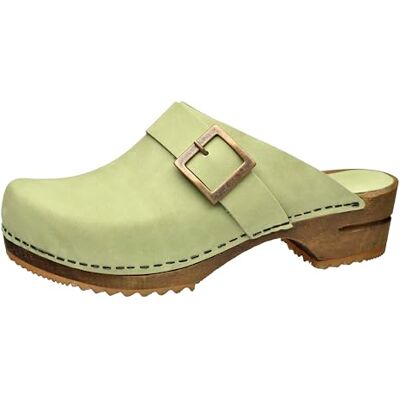 Sanita Urban Sabots Ouverts Produit Original Fabriqué à la Main pour Femme Sabots en Cuir avec Semelle en Bois Matériaux durables Vert Feuille 40 EU - Publicité Sanita Urban Sabots Ouverts Produit Original Fabriqué à la Main pour Femme Sabots en Cuir avec Semelle en Bois Matériaux durables Vert Feuille 40 EU - Publicité