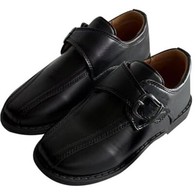 A2Z 4 Kids Chaussures d'école noires en polyuréthane avec fermeture facile au toucher, sangle à boucle confortable, semelle antidérapante en TPR rembourrée, pour uniforme scolaire, pointure 38 à 38 - Publicité A2Z 4 Kids Chaussures d'école noires en polyuréthane avec fermeture facile au toucher, sangle à boucle confortable, semelle antidérapante en TPR rembourrée, pour uniforme scolaire, pointure 38 à 38 - Publicité