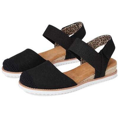 Skechers BOBS Desert Kiss Sandales brillantes pour femme, noir, 38 EU - Publicité Skechers BOBS Desert Kiss Sandales brillantes pour femme, noir, 38 EU - Publicité