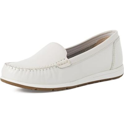 MARCO TOZZI Mocassin Femme Semelle Feel Me Souple Cuir Moderne, Blanc (White), 41 EU - Publicité MARCO TOZZI Mocassin Femme Semelle Feel Me Souple Cuir Moderne, Blanc (White), 41 EU - Publicité