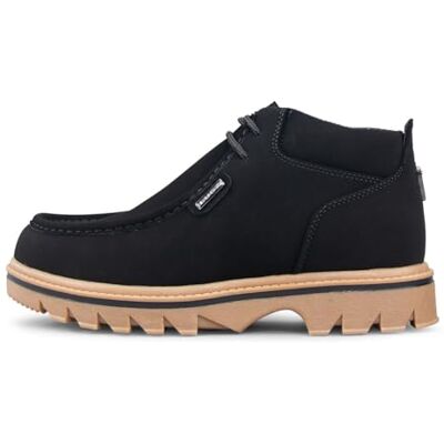 Lugz Men's Fringe Classic Moc Toe Chukka Fashion Boot, Black/Gum, 8.5, D - Publicité Lugz Men's Fringe Classic Moc Toe Chukka Fashion Boot, Black/Gum, 8.5, D - Publicité