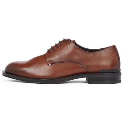 Tommy Hilfiger Chaussures Derby Homme Core en Cuir, Marron (Winter Cognac), 44 - Publicité Tommy Hilfiger Chaussures Derby Homme Core en Cuir, Marron (Winter Cognac), 44 - Publicité