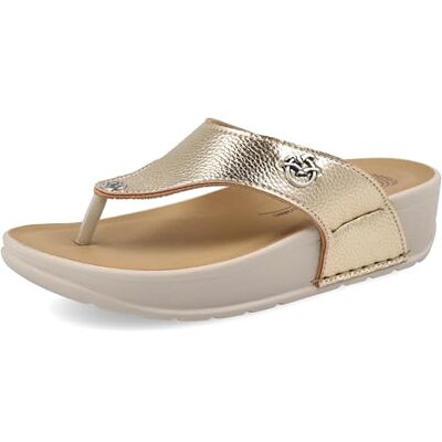 Fly Flot Cosseria Sandales Tongs Femme en Tissu Motif Casual Semelle en Evopell, Relevées Glissante, Or, 39 EU - Publicité Fly Flot Cosseria Sandales Tongs Femme en Tissu Motif Casual Semelle en Evopell, Relevées Glissante, Or, 39 EU - Publicité