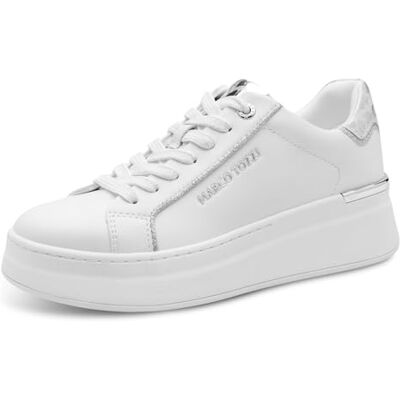 MARCO TOZZI Baskets Femme Semelle intérieure Amovible Feel Me Douce Doublure Douce Tendance, Blanc (White/Silver), 41 EU - Publicité MARCO TOZZI Baskets Femme Semelle intérieure Amovible Feel Me Douce Doublure Douce Tendance, Blanc (White/Silver), 41 EU - Publicité