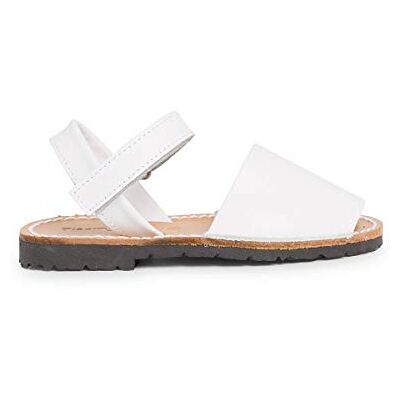 Pisamonas Sandales Avarcas Cuir Nappa Et À Scratch pour Enfant Taille 24 Couleur Blanc - Publicité Pisamonas Sandales Avarcas Cuir Nappa Et À Scratch pour Enfant Taille 24 Couleur Blanc - Publicité