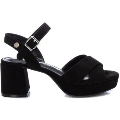 XTI Sandales Noir -Hauteur du Talon 7cm - Publicité XTI Sandales Noir -Hauteur du Talon 7cm - Publicité